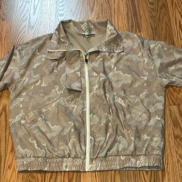 Retro Reebok Windbreaker Jacket, Blush, Cream, Large - Picture 6 of 8